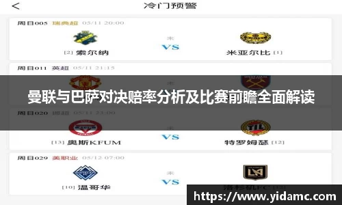 曼联与巴萨对决赔率分析及比赛前瞻全面解读